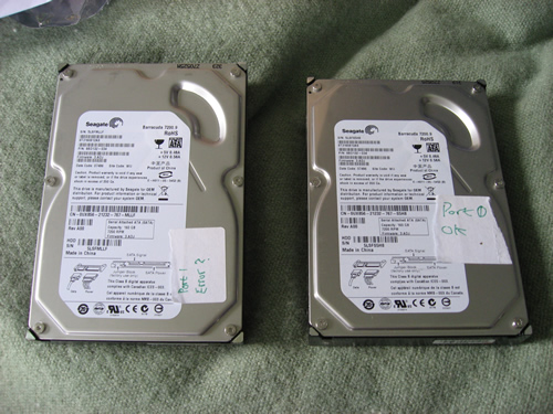 My Faulty Hard Drives