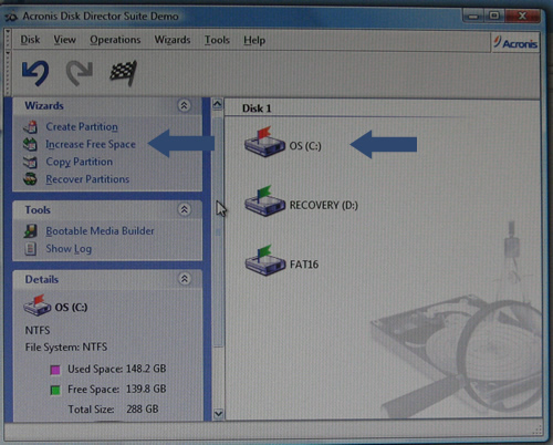 Increase Partition Size